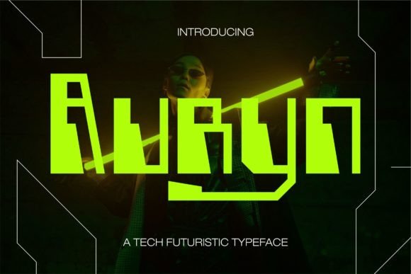 Auryn: A Futuristic Display Font for Modern Editorial Design