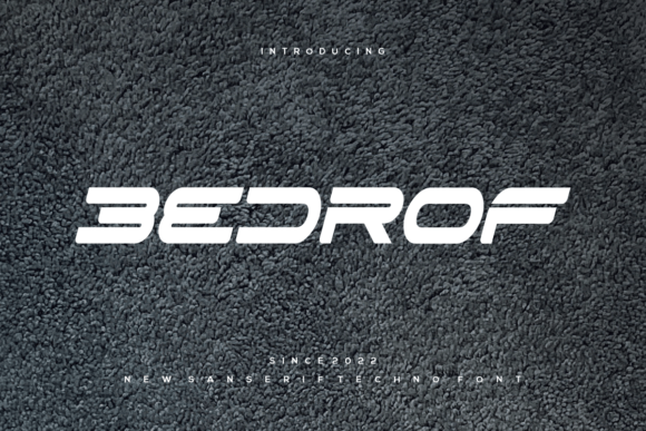 Bedrof: A Striking Display Font for Modern Web Design