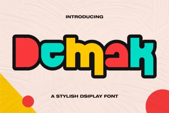 Demak: A Stylish Display Font That Elevates Handmade Product Design