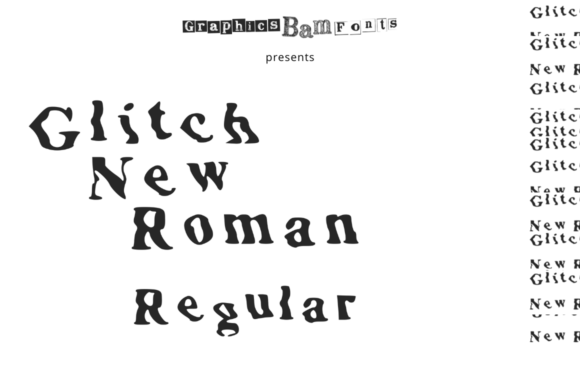 Glitch New Roman Regular: A Distorted Typeface for Bold Branding Projects