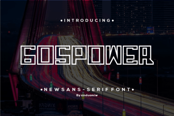 Gospower: A Futuristic Display Font for Modern Web Design