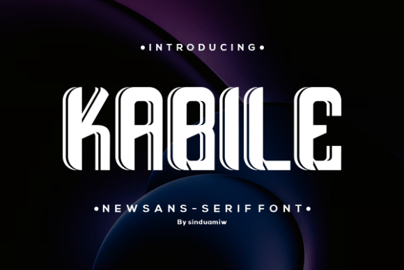 Kabile: A Bold Display Font for Impactful Marketing Visuals