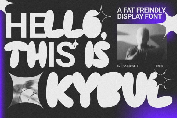 Kybul: A Sweet, Bubbly Display Font for Handmade Labels, Invitations & More