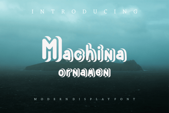 Machina Ornamen: A Bold Display Font for Modern Marketing Campaigns