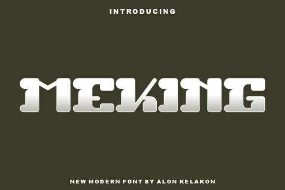 Meking Font: A Modern Display Typeface for Branding