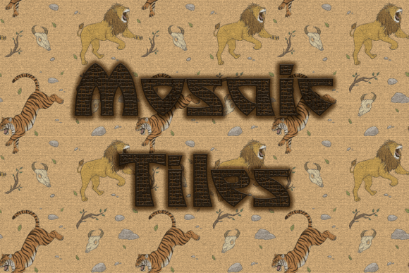 Mosaic Tiles Font: A Playful Touch for Professional Branding