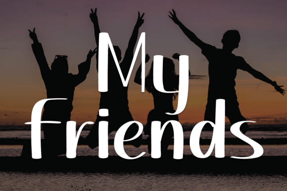 My Friends Font: A Minimal Display Typeface for Web