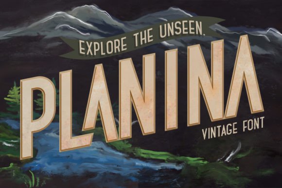 Planina Font Review: A Bold Display Typeface for Branding