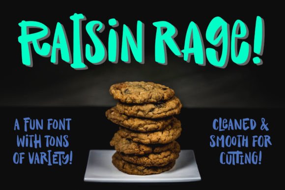 Raisin Rage Font Review: Bold Display Type for Branding