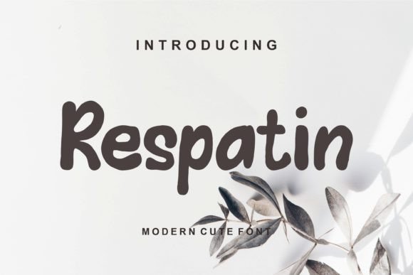 Respatin: A Friendly Display Font for Editorial Charm