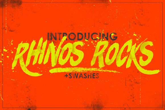 Rhinos Rocks Font: A Designer’s Take on Bold Brush Type