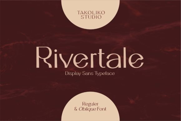 Rivertale Font: A Display Typeface for Organic Branding