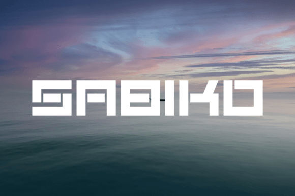 Sabiko Font: Bold Display Type for Handmade Products