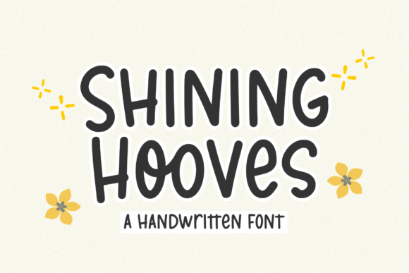 Shining Hooves Font: A Display Typeface for Digital Branding