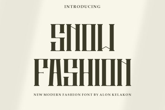 Snow Fashion Font: A Modern Display Typeface for Branding