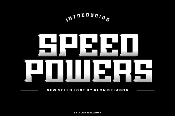 Speed Powers Font for Dynamic Editorial Design